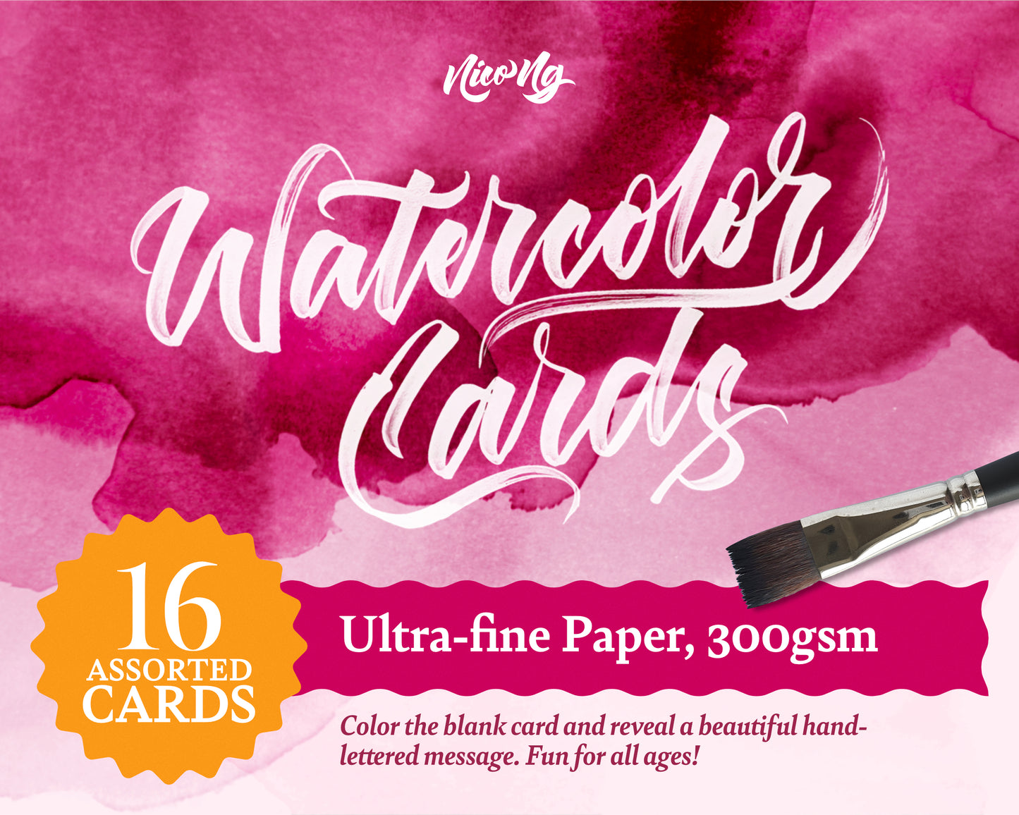 Watercolor Card Set (300gsm Ultra-Fine Paper)