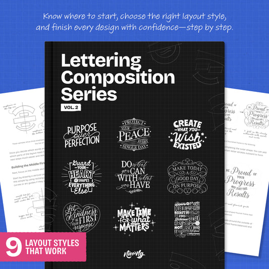 Lettering Composition Series (Vol. 2): 9 Layout Styles That Work