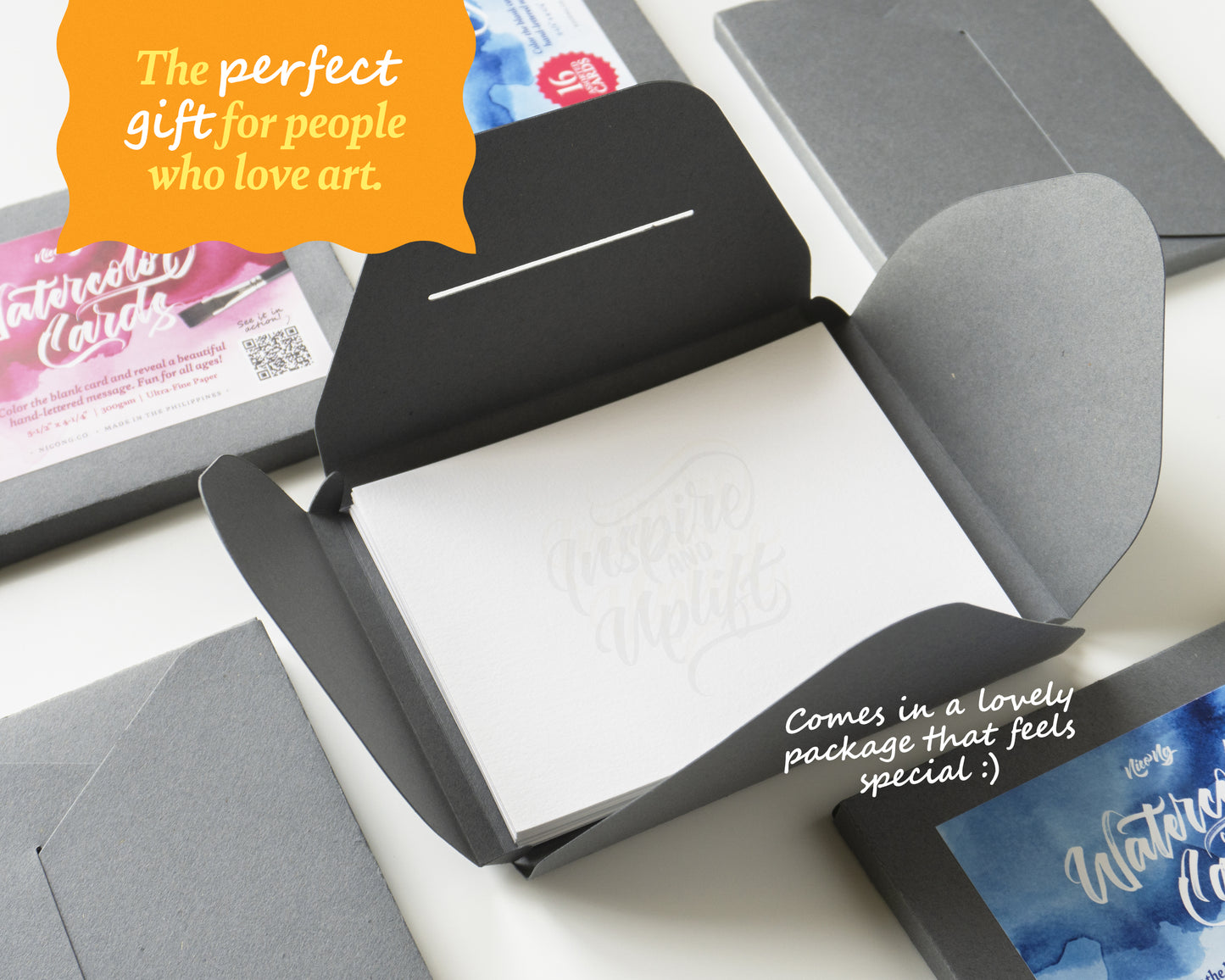 Watercolor Cards Set (300gsm Watercolor Paper)