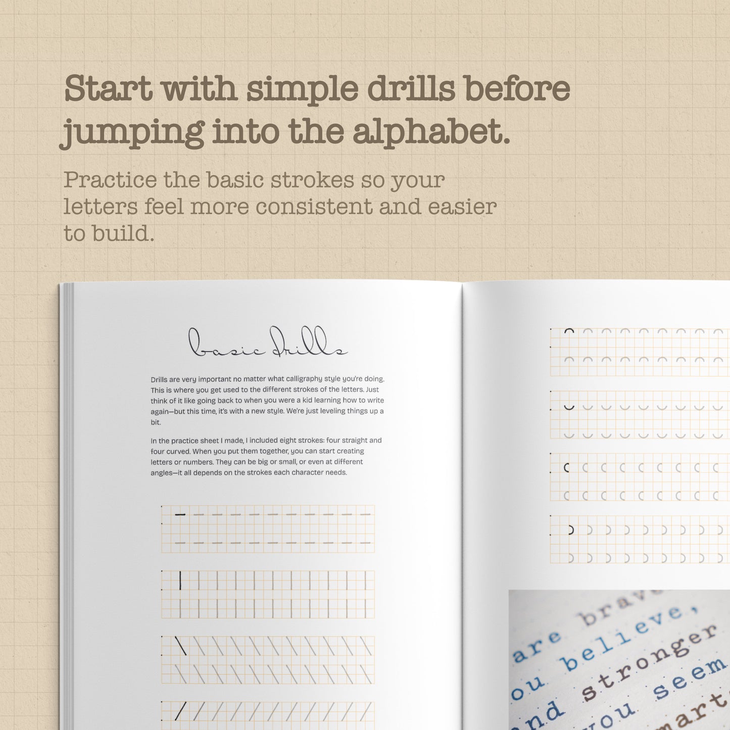 Typewritten by Hand: A Typewriter Lettering Workbook