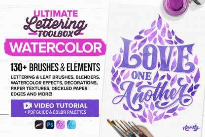 The Ultimate Lettering Toolbox - Watercolor