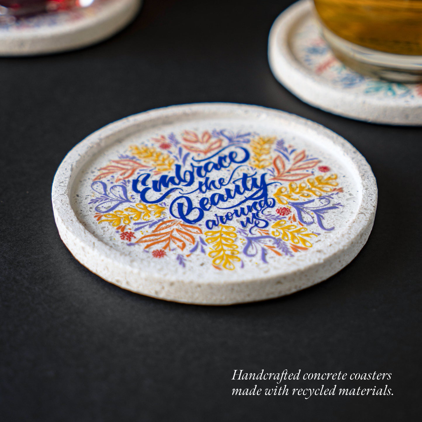 Gather and Celebrate: Individual Coaster (Design 2)