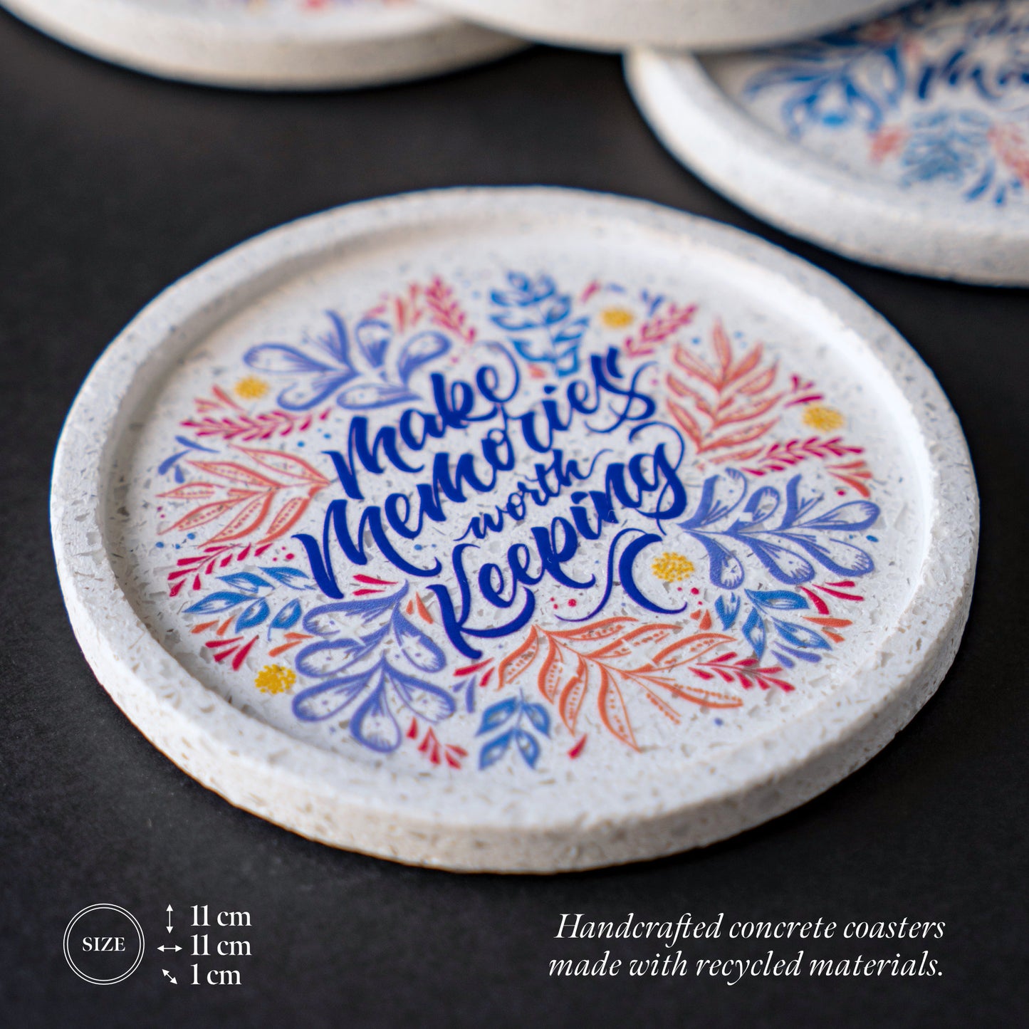 Gather and Celebrate: Set A – 3 Coasters