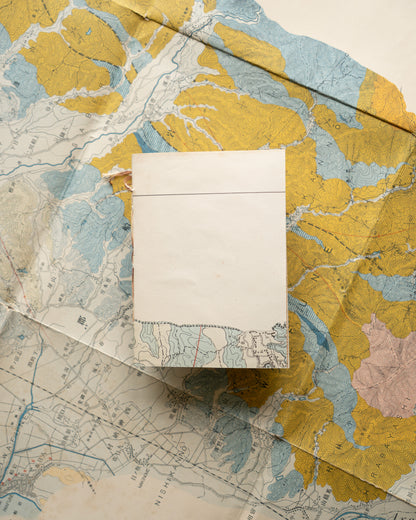 Handmade Vintage Japanese Map B6 Journal