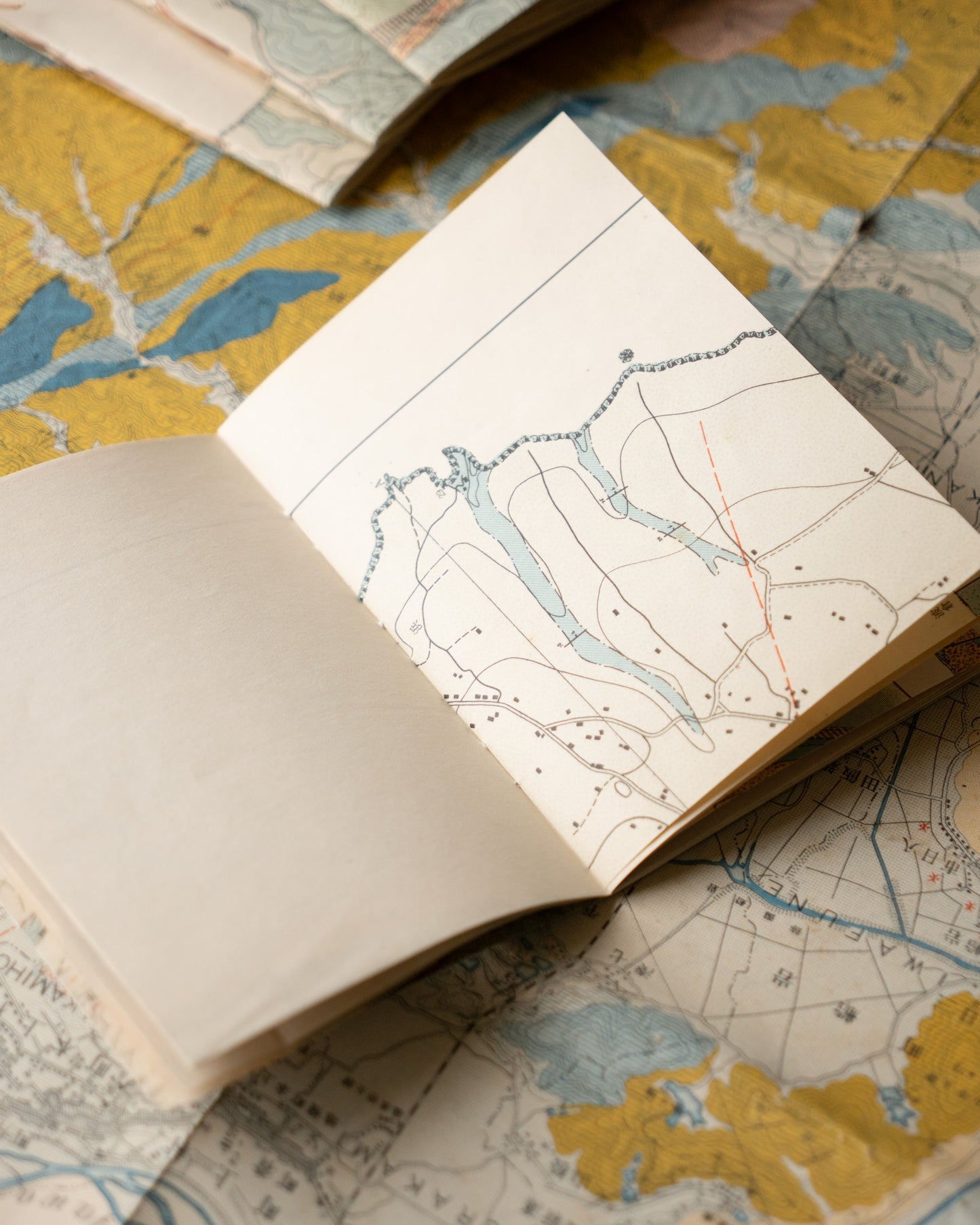 Handmade Vintage Japanese Map B6 Journal