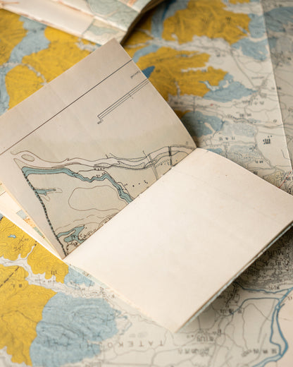 Handmade Vintage Japanese Map B6 Journal