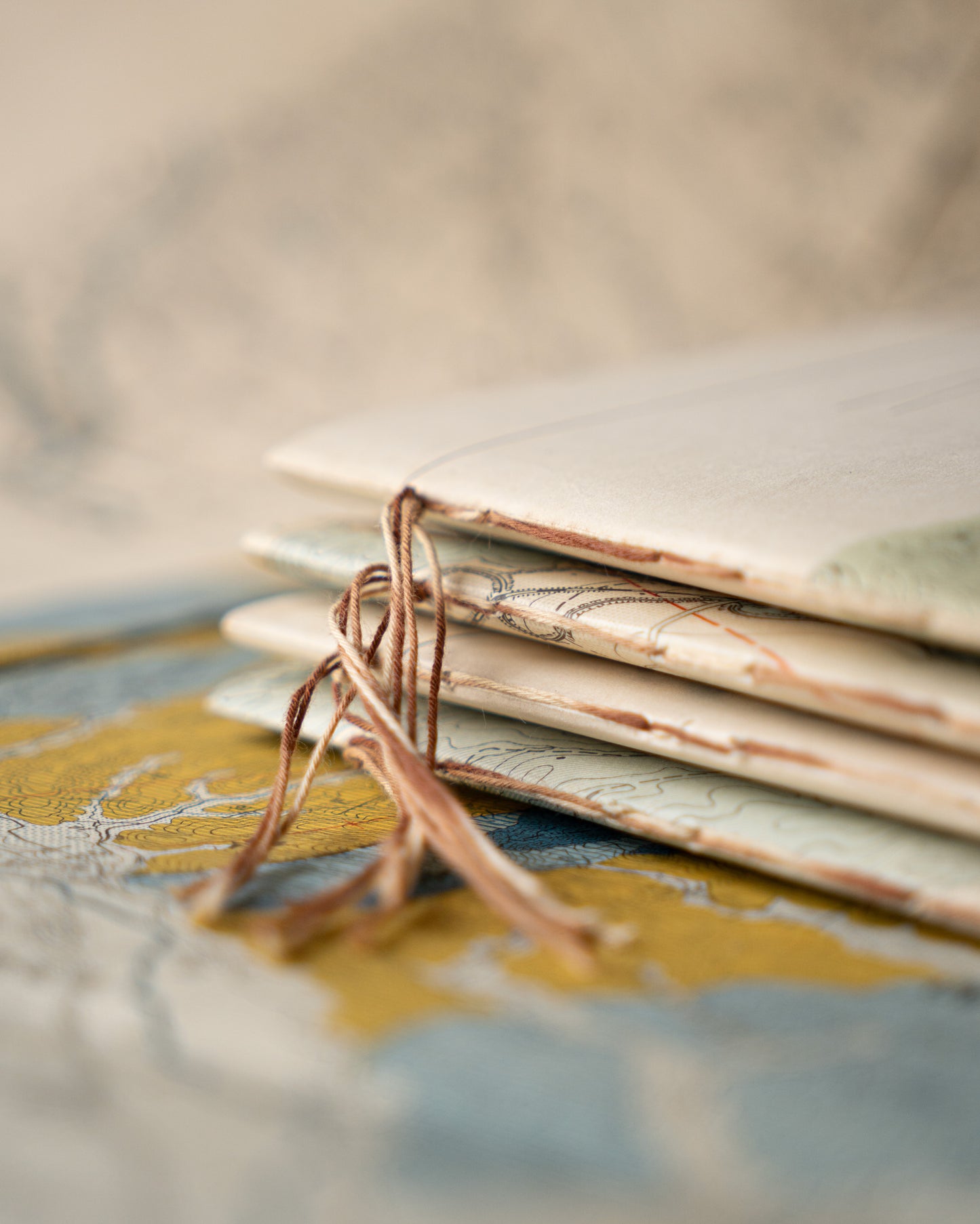 Handmade Vintage Japanese Map B6 Journal