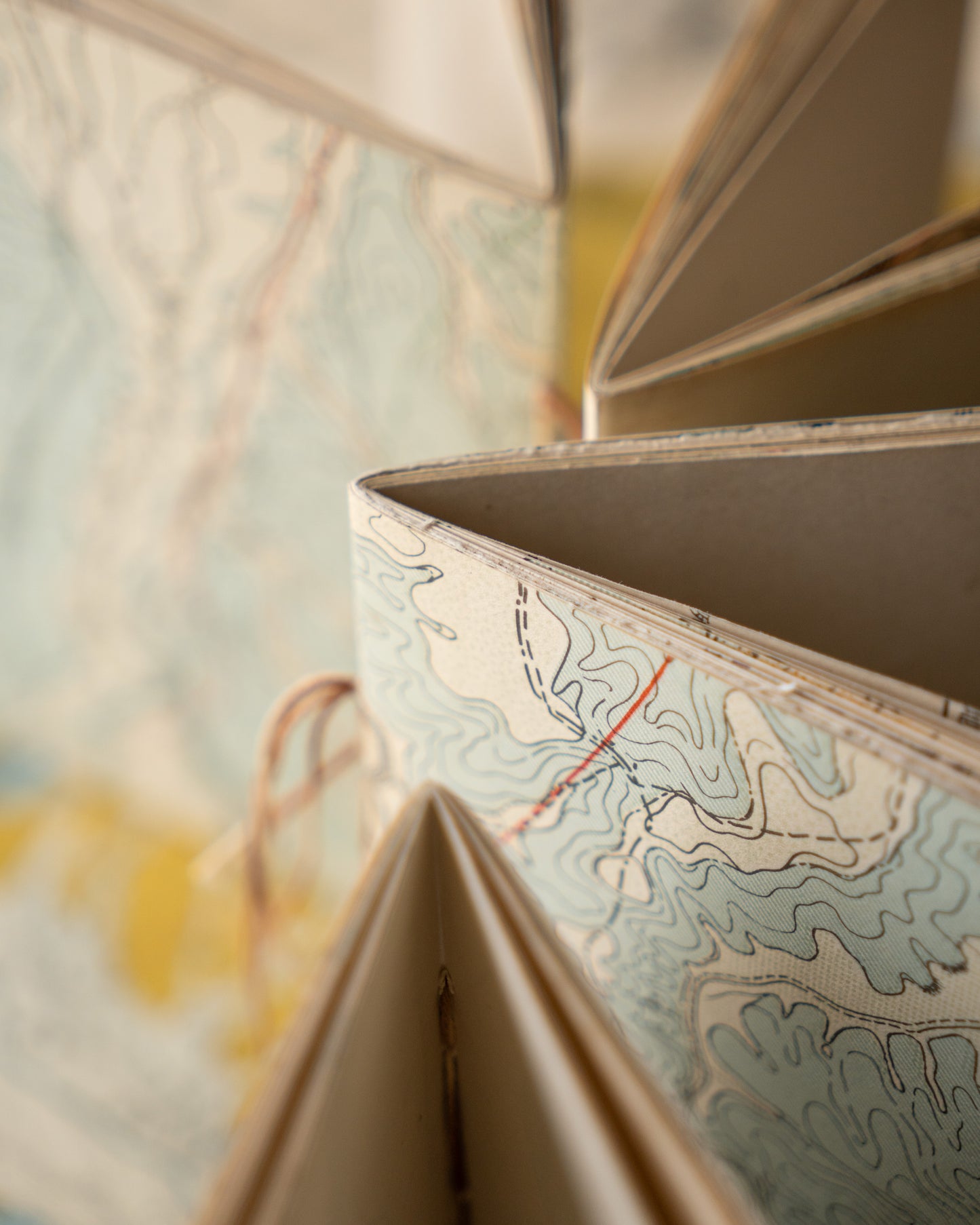 Handmade Vintage Japanese Map B6 Journal
