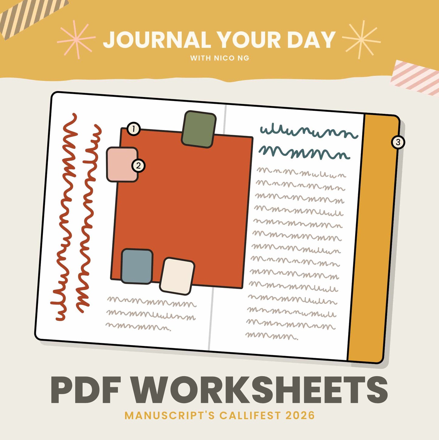 Journal Your Day #2 Workshop Worksheets | Callifest 2026