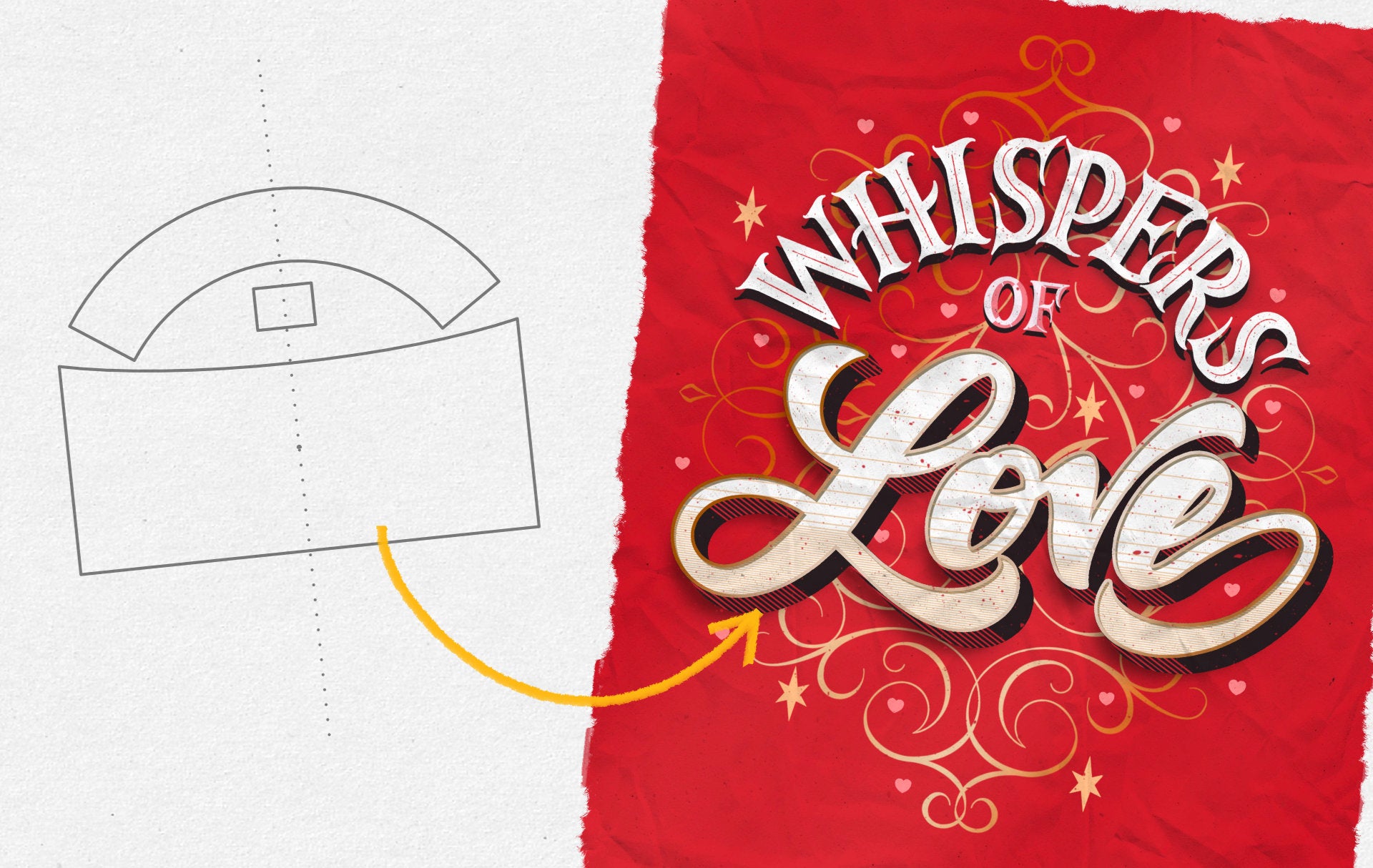 "Whispers of Love" Lettering Templates