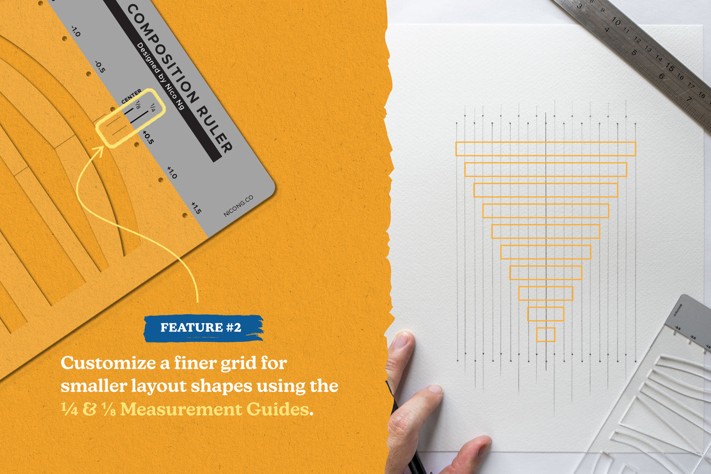 5-inch Composition Ruler by Nico Ng