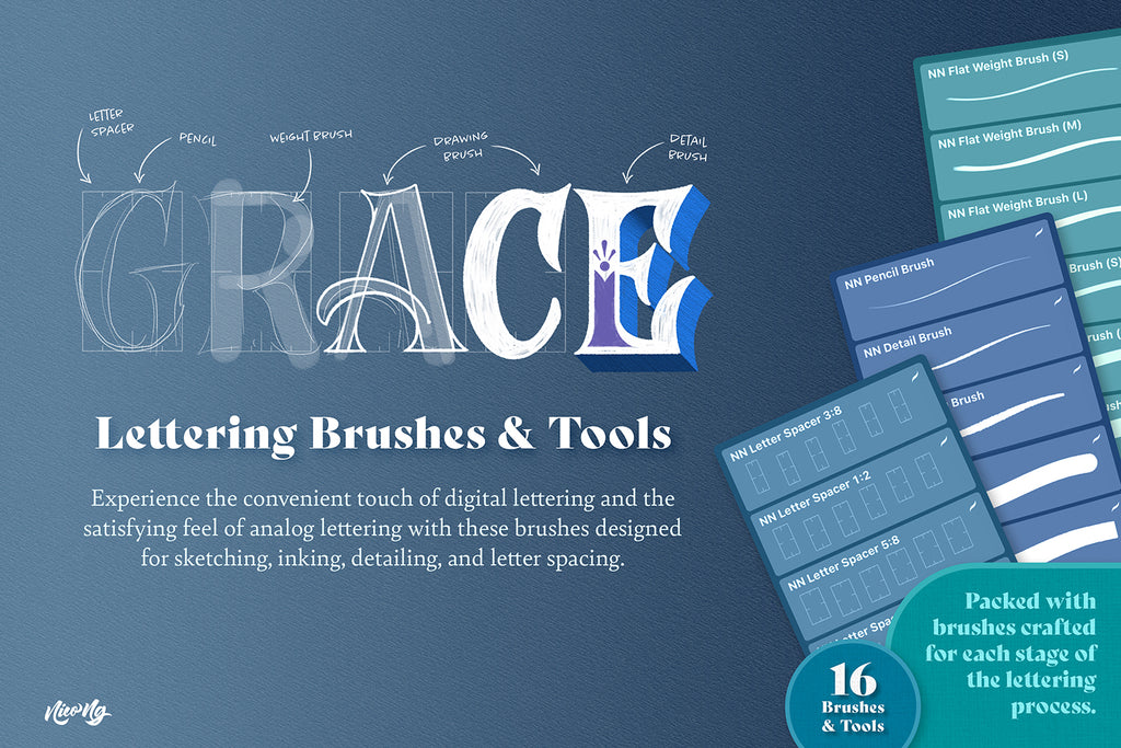 Composition Ruler Design Kit (For Procreate) Nico Ng