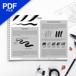 PDF] Brush Lettering Workbook by Nico Ng