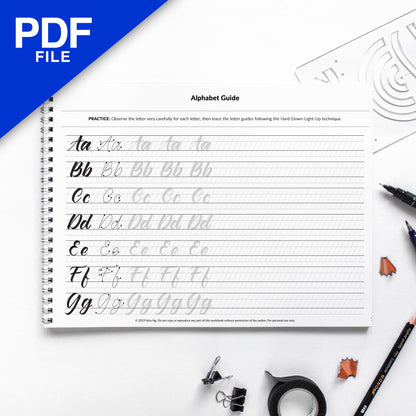 [PDF] Brush Lettering Workbook by Nico Ng